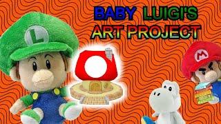 Baby Luigi's Art Project!! | Super Dylan Plush Show