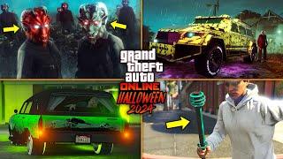 ALL *LIMITED TIME* HALLOWEEN ITEMS IN GTA ONLINE! (Halloween Update Vehicles, Masks & MORE)