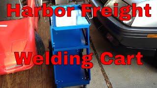 MIG - Flux Welding Cart #90305      REVIEW   Harbor Freight Tools