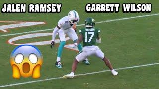 Garrett Wilson Vs Jalen Ramsey  (WR Vs CB) Dolphins Vs Jets 2023 highlights