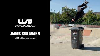 Jakob Esselmann on the new USD Glitch adj. kids skates