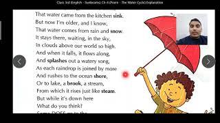 Class 3rd (English - Sunbeams) Ch-4 (Poem - The Water Cycle) Explanation