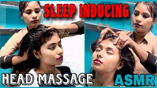 ASMR SLEEP INDUCING RELAXING HEAD MASSAGE & HAIR TWISTING BY INDIAN MASSEUSE #asmr #satisfying