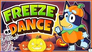 Bluey Freeze Dance!  Halloween Brain Break  Danny Go Noodle  Just Dance