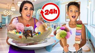 Eating Only ICE CREAM for 24 HOURS!