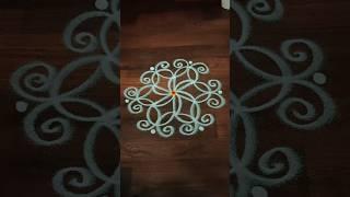 Simple & attractive flower rangoli designs #rangoli #simplerangoli #attraction#shorts #youtubeshorts