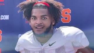 Cuse Camp 2022 - DT with Syracuse Orange LB Stefon Thompson