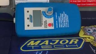 Major Tech MT310. RCD Tester(In Action)