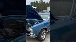 1966 GTO has 400  4 speed marina blue/Corner classic Car ￼Hunter (muscle car Corner) 