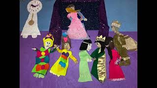 Felt Board Lady Freeze Dance: Cinderella #freezedance #princess #cinderella