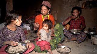 village mother with daughters & family || a village poor family  || Rural Nepal ||