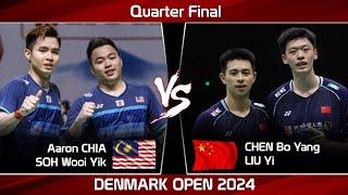 Aaron CHIA /SOH Wooi Yik vs CHEN Bo Yang /LIU Yi | Denmark Open 2024 Badminton