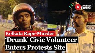 Drunk Civic Volunteer Enters Protests Site With Kolkata Police Vehicle, Police Lets Him Free