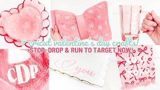 Stop, Drop & Run To Target! | 2025 Cricut Valentine Crafts with Target Haul!