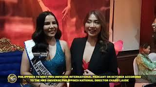 PHILIPPINES TO HOST MRS UNIVERSE PAGEANT IN OCTOBER 2023