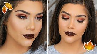 EASY FALL / AUTUMN MAKEUP TUTORIAL ft. NAKED HEAT PALETTE | Katerina Williams