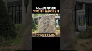 어느 신축 아파트의 ‘20억‘짜리 돌덩이의 정체