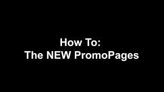 How To - PromoPages - PromoCorner