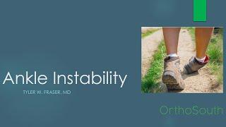Ankle Instability with Dr. Tyler Fraser - Webinar Recording