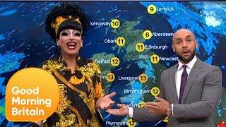 Drag Queen Bianca Del Rio Hijacks the Weather Forecast | Good Morning Britain