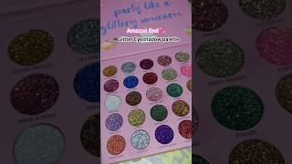 Amazon find huda girl glitter eyeshadow palette 30 shades#unboxing #shortsfeed