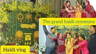 Haldi VLOG #the grand haldi ceremony #haldi #dailyvlog @Damnibeniwalmakeup #viralvlogs