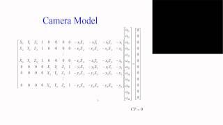 Lecture 12 - Camera Model and caliberation - 2014