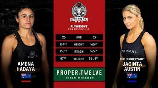 Eternal MMA 84: Amena Hadaya VS Jacinta Austin | FULL FIGHT