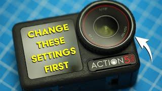 DJI Action 5 Pro - Change these settings first!