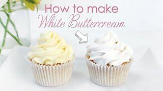 How to make your Buttercream Frosting White - Cake Decorating Tutorial