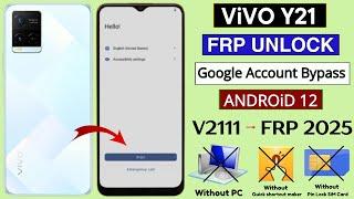 Vivo Y21 Frp Bypass Android 12 Without Pc | Vivo Y21 (V2111) Google Account Bypass New Security 2025