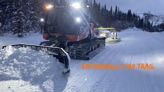 PistenBully 100 Trail Snowcat grooming snowmobile trails