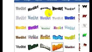 How to insert Old WordArt Style in new version of Ms.Word