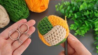 I Made MONEY with This SUPER EASY Crochet Ball Keychain! Sell and give as a gift.