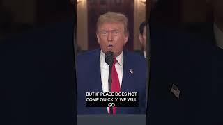 Trump warns Iran: 'There will either be peace or there will be tragedy'
