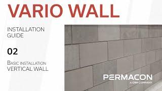 Installation guide of the Vario wall - 2/9