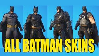 ALL BATMAN SKINS in Fortnite