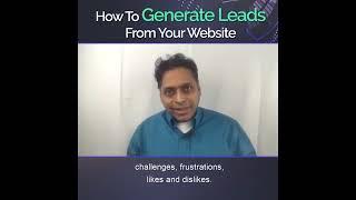 Makarand Utpat: "How to LeadGen from Website"