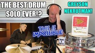 Drum Teacher Reacts: GREYSON NEKRUTMAN Plays "Caravan" | Massive Drum Solo | Analysis At The End 