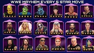 WWE Mayhem All 2020 New 5 Star Ultimate Moves.