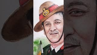 Tribute to  India's first chief of Defense Staff gen Bibin Rawat #bibinrawat #bibinrawatart #india