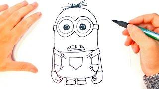 Cómo dibujar a Minion paso a paso | Dibujo fácil de Minion