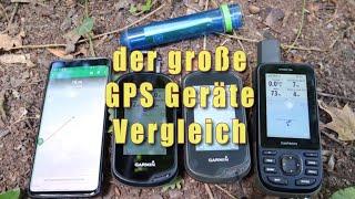 GPS Geräte Vergleich, Garmin Oregon 700 vs. GPSMAP 66s vs. Handy