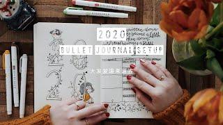 Eng) 2020 Bullet Journal Setup | Yearly Goals, Saving Method, Travel Map