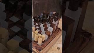 Wooden Chess Set ️#DIYChess