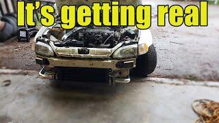 RICER CIVIC GETS AN EBAY INTERCOOLER (Plus some dope two step so you know, watch this ish)