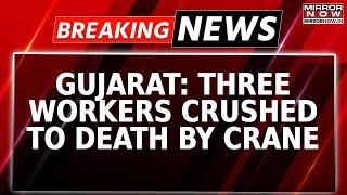 Watch: Three Workers Die In Crane Collapse At Jetty Site In Gujarat's Dwarka | Breaking News