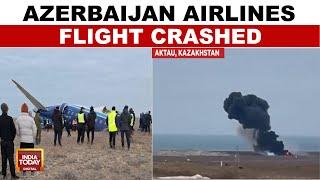 Breaking: Azerbaijan Airlines Flight Crashes In Kazakhstan | On Camera Plane Crash | India Today