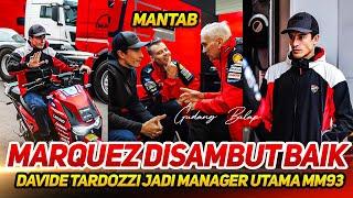 KEJUTAN SPESIALKEDATANGAN MARC MARQUEZ DISAMBUT BAIK DAVIDE TARDOZI DI TIM DUCATI LENOVO~JAJAL GP25