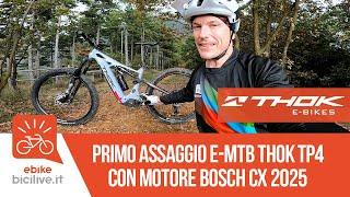 Primo assaggio e-MTB THOK TP4 con motore BOSCH CX 2025